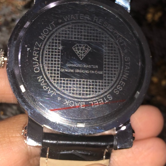 Real diamond men Watch not CZ no fake stones gift for him anniversary wedding - Picture 7 of 7